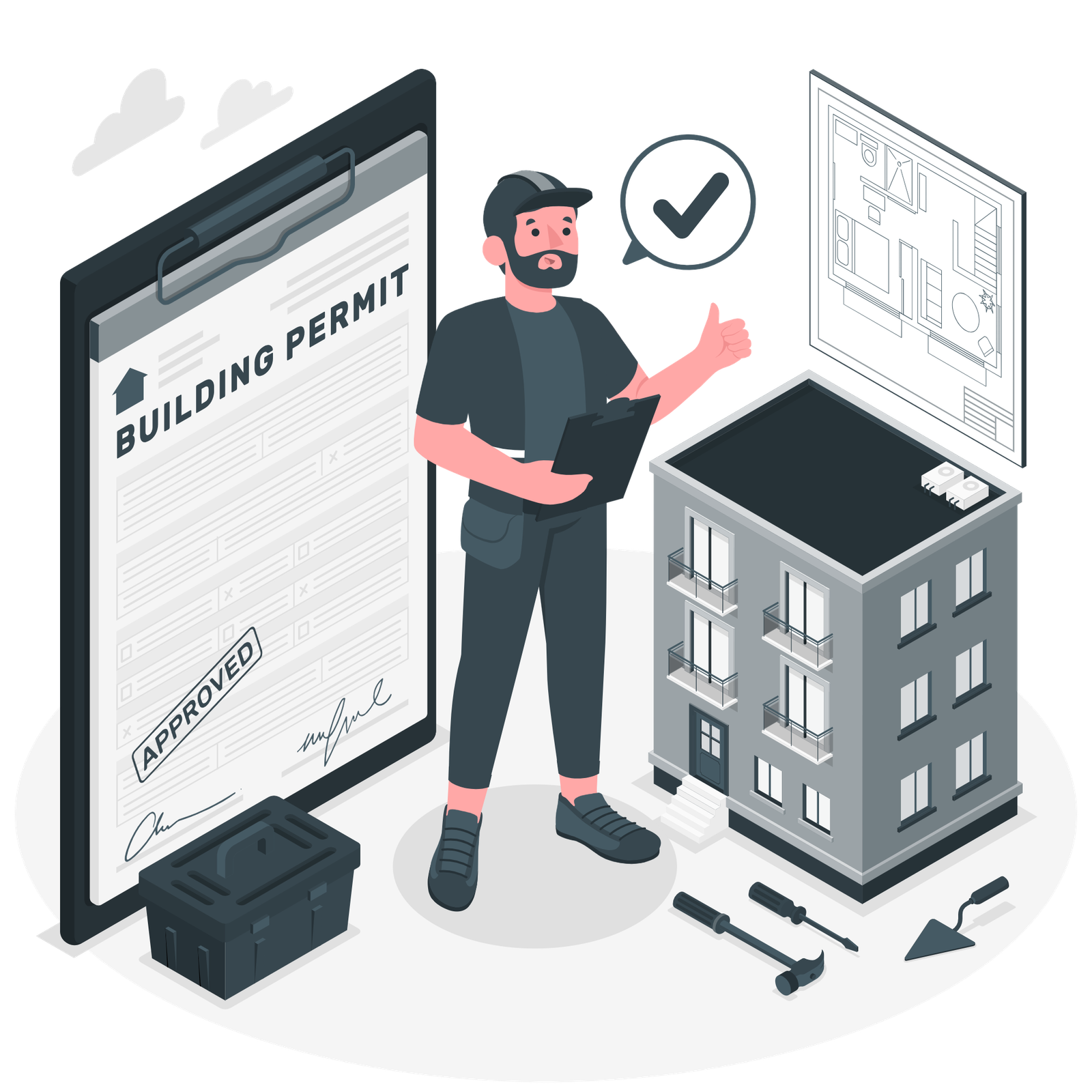 Final inspections, approvals